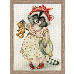 Set goblen cu diamante, cu sasiu, Ratonel, 30x40 cm