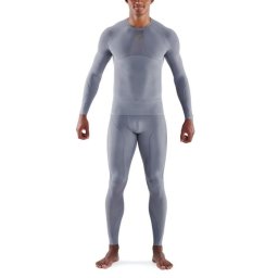 SKINS Tricou de compresie cu mânecă lungă Series-5 Grey M