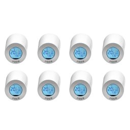 Pachet 8 buc - Cap termostatic POER Smart cu control din internet, cu comanda pornit-oprit centrala si control vocal Google Home si Alexa