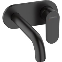 Baterie lavoar perete Hansgrohe Vernis Blend pipa 205mm negru mat
