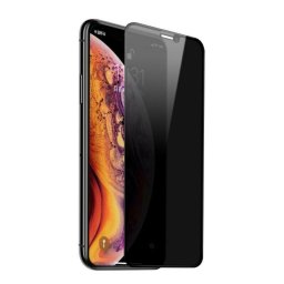Folie Sticla Tempered Glass iPhone 12 iPhone 12 Pro 6.1 Full Glue Fullcover Black Privacy