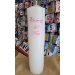 Lumanare botez cununie 7 30 cm