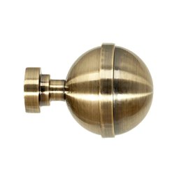 Set capat decorativ pentru galerie 19 mm kula lux aur antic 2 bucati