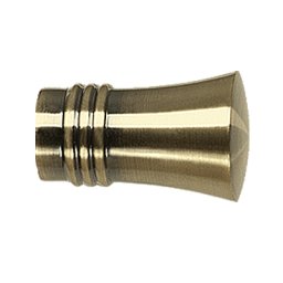 Set capat decorativ pentru galerie 19 mm capri aur antic 2 bucati