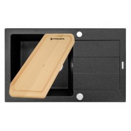 Set chiuveta granit SPARTA PLUS & Tocator - Black