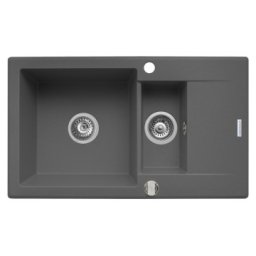 Chiuveta bucatarie KORFU 78x46 1 1/2B 1D Grey