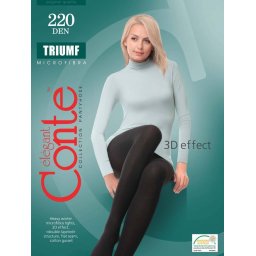 Ciorapi microfibra 3D fara intarituri Conte Elegant Triumf 220 den