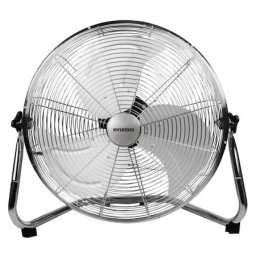 Ventilator de podea Hyundai FGD 18, 100 W, Temporizator, 4 trepte de viteza, diametru 45 cm, Inox