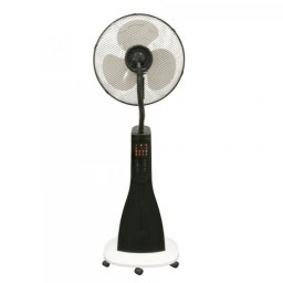 Ventilator cu umidificator Home, 90W, ecran LED, 3 viteze, telecomanda, temporizator, recipient 3 L