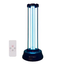 Lampa UV-C germicida cu ozon, telecomada, timer si senzor de prezenta, V-TAC, 38W - 60 mp