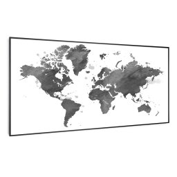 Klarstein Wonderwall Air Art Smart, încălzitor cu infraroșu, hartă neagră, 120 x 60 cm, 700 W (HTR10-WAASm700WBMB)