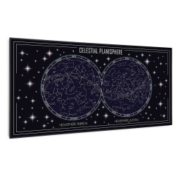 Klarstein Wonderwall Air Art Smart, încălzitor cu infraroșu, harta cerului, 120 x 60 cm, 700 W (HTR10-WAASm700WSkMpB)