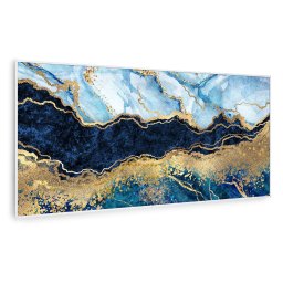 Klarstein Wonderwall Air Art Smart, încălzitor cu infraroșu, marmură albastră, 120 x 60 cm, 700 W (HTR10-WAASm700WBlMbW)