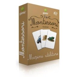 Montessori. Vocabular: Masini utilitare