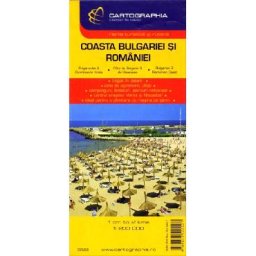 Coasta Bulgariei si Romaniei. Harta turistica si rutiera