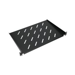 Tava fixa rack ( raft ) 300mm 1U, 19inch Neagra