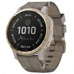 Ceas Smartwatch Garmin Fenix 6S Pro Solar, 010-02409, 42 mm, HR, GPS, Army Grey