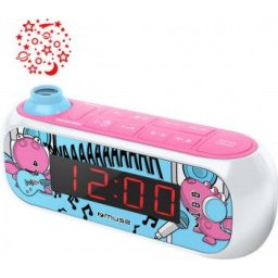 Radio cu ceas si holograma MUSE M-167 KDG, Proiectie ajustabila, 0.9 inch Red LED