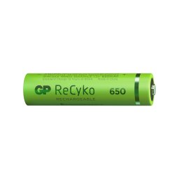 Baterii reincarcabile GP ReCyko AAA 650mAh (R03), ambalaj reciclabil 4pcs
