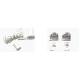 Set prindere si mecanism 19 mm pentru rolete , sistem complet, culoare alb