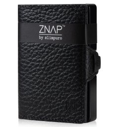 Slimpuro ZNAP, portofel subțire, 12 cărți, compartiment pentru monede, 8,9 × 1,8 × 6,3 cm (L × Î × l), protecție RFID (89-T7IO-VDFM)