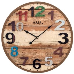 Ceas de perete AMS 9539 modern - Serie: AMS Design