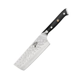 Zelite Infinity by Klarstein Seria japoneză Alpha-Royal 6”, cuțit de bucătar nakiri, oțel damasc (AR-NK06-AS10)