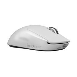 Mouse gaming wireless Logitech Pro X Superlight, ultrausor 63g, senzor LightSpeed Hero 25K DPI, Alb