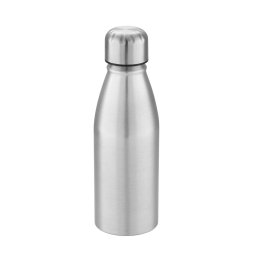 Bidon sport pentru apa, 21MAR1706, 500 ml, Everestus, ø67x255 mm, Aluminiu, Argintiu, saculet inclus