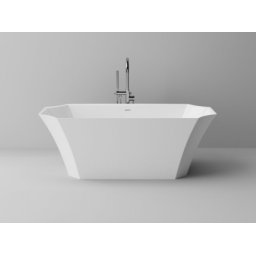 Cada freestanding Cast Marble Novara 170x81cm alba