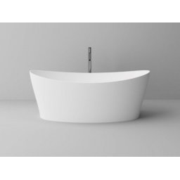 Cada freestanding Cast Marble Poros 160x71cm alba