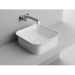 Lavoar patrat Cast Marble Dresda 40cm alb