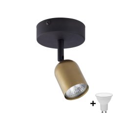 Spot LED TOP 1xGU10/10W/230V auriu/negru
