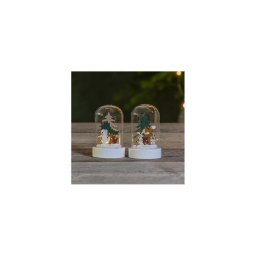 Eglo 411295 - Set 2x decorațiuni de Crăciun LED FOREST FRIENDS, 0,03 W, 1x CR2032