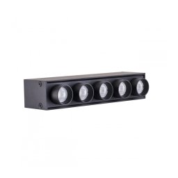 Spot LED pentru Sina Magnetica, Liniar, 8W (2Wx4 spoturi mari) SMD Neagru IP20, 3000K
