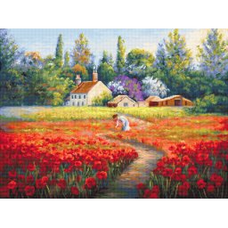Set goblen de cusut, cu diagrama, De neuitat, 32x24cm