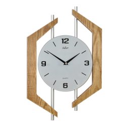 Ceas de perete Adler 7183-2 Stejar, Modern 46x30 cm