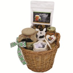 Cos cadou de Craciun, Mireasma Iernii, produse naturale, 6 piese - ILIF11013