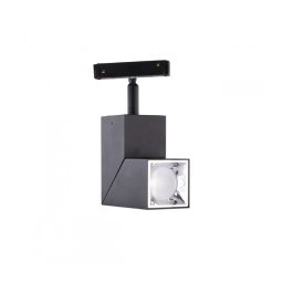 Proiector LED pe Sina Magnetica 12W, IP20, Patrat, Orientabil, Black, 4000K