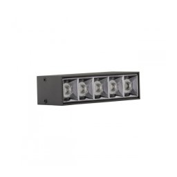 Spot LED 10W pentru Sina Magnetica, Liniar, (2Wx5 spoturi mici) SMD, Negru, IP20, 3000K