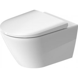 Set vas wc suspendat Duravit D-Neo Rimless,cu capac soft close, alb