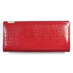 Portofel de dama Rosu din Piele Naturala WZ4706