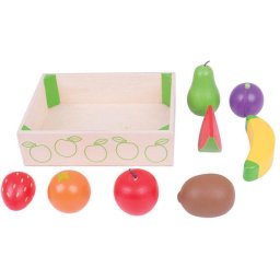 Cutiuta cu fructe din lemn
