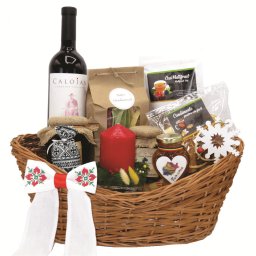 Cos cadou de Craciun, Stelute De Zapada, produse naturale, 11 piese - ALIF1113