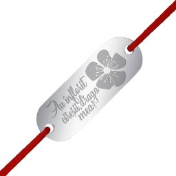 Martisor Bratara Inox Placuta Argintie Au Inflorit Ciresii