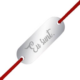 Martisor Bratara Inox Placuta Argintie Eu Sunt