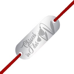 Martisor Bratara Inox Placuta Argintie Ghiocei in Dar