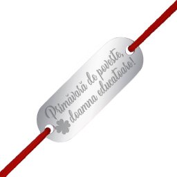 Martisor Bratara Inox Placuta Argintie Poveste Educatoare