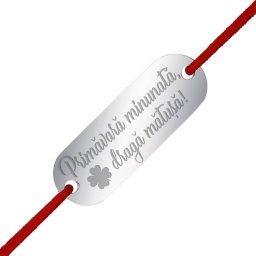 Martisor Bratara Inox Placuta Argintie Draga Matusa