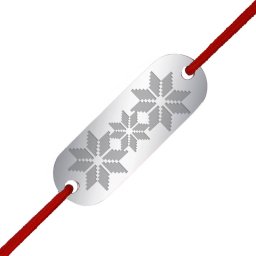 Martisor Bratara Inox Placuta Argintie Flori Motive Traditionale